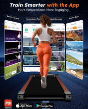 Walking Pad Treadmill with Auto Incline 12%-12Level, Quiet BLDC EvoDrive, Under Desk Treadmill for Home Office, Full Metrics Display, Extra-Large Belt, Quadra Cushion, 300lbs Capacity, App Control